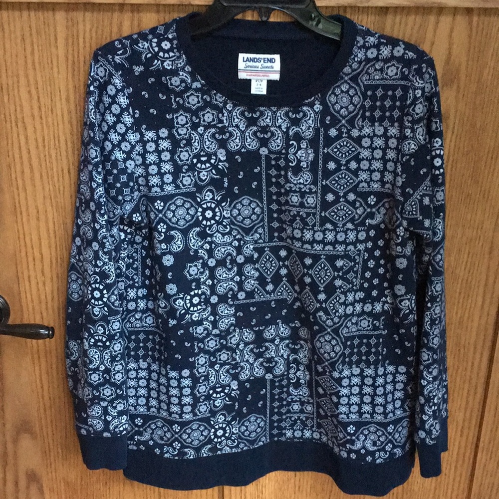 Lands’ End Serious Sweats sweatshirt size XS